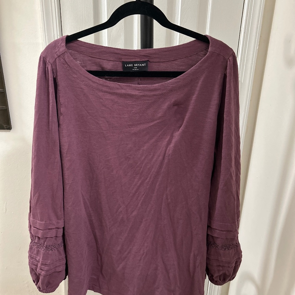 Mauve Cotton Blouse